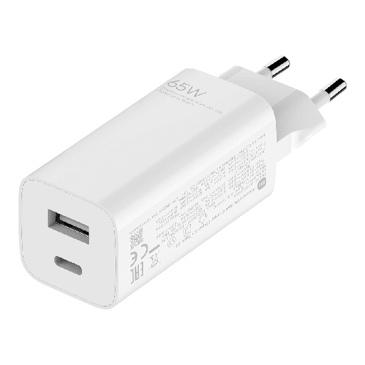[MDMX12026157] Chargeur Xiaomi Mi 65 W (TYPE A + TYPE C) blanc BHR5515GL