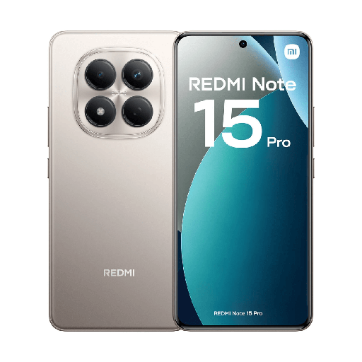 [XIAREDNOT15PR4G12512TT] Xiaomi Redmi Note 15 Pro 4G 12GB/512GB Plata (Titanium) Dual SIM