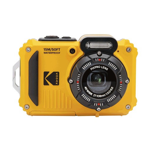 [MDMX12027886] Cámara Digital Deportiva Kodak Pixpro WPZ2/ 16MP/ Zoom Óptico 4x/ Amarilla