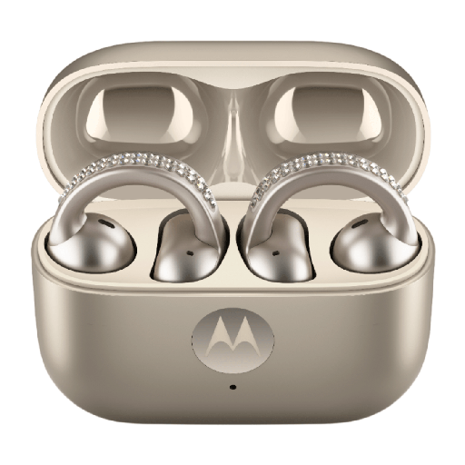 [MOTBUDSLOOPGL] Écouteurs Bluetooth Motorola Moto Buds Loop Or (French Oak)