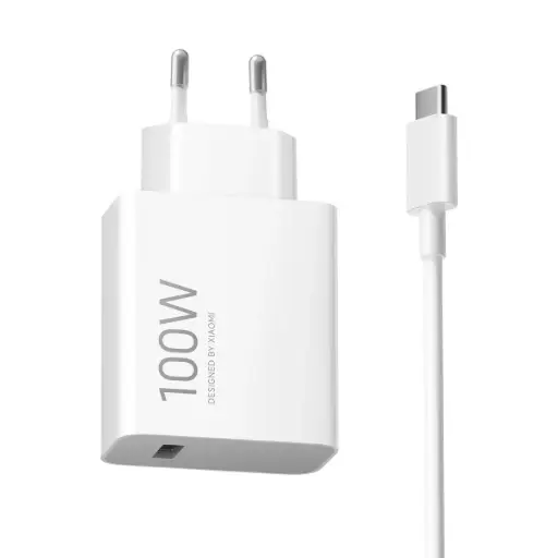 [XIA100WCHARGUSB4WH] Xiaomi 100W Charging Combo (Type-A) Fast Charger (1m Cable Included) White