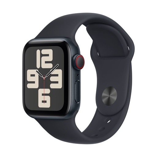 [APPWATCHSE22023GPS40ABKSBBKSM] Apple Watch SE (2ª geração) 2023 GPS + Telemóvel 40 mm Alumínio e Bracelete Desportiva Preto (Midnight) - Tamanho S/M