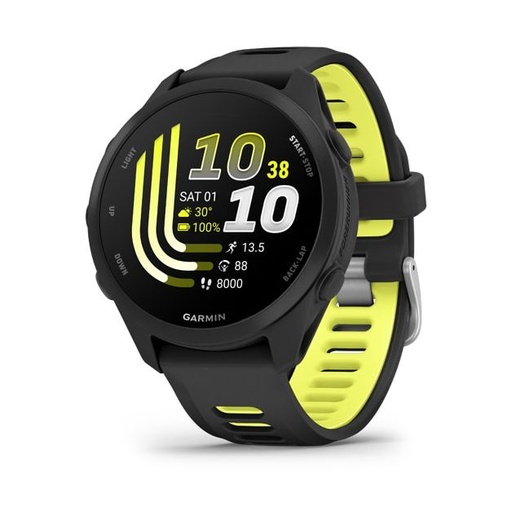 [GARFOR17043BK] Garmin Forerunner 170 43mm Smartwatch Black with Black/Yellow Strap