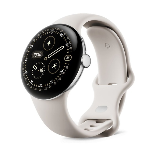 [GOOPIXWTCH441LTESLWH] Google Pixel Watch 4 41mm LTE Plata (Silver) y Correa Blanco (Porcelain) GA10829-EU