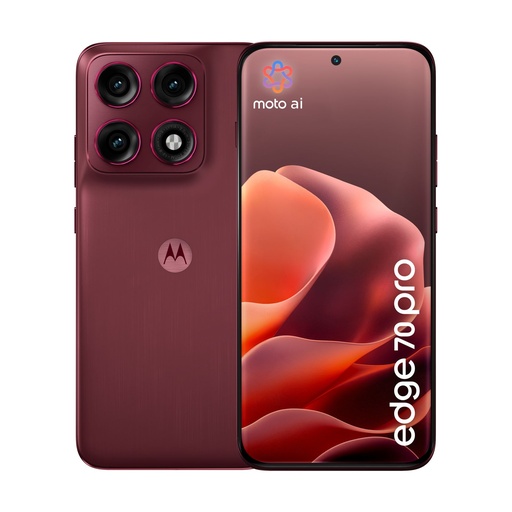[MOT70PRO5G8256RD] Motorola Edge 70 Pro 5G 8GB/256GB Rot (Zinfandel) Dual-SIM