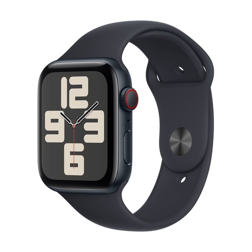 [APPWATCHSE22024GPS44ABKSBBKML] Apple Watch SE (2ª Gen) 2024 GPS + Cellular 44mm Aluminio y Correa Deportiva Negro (Midnight) - Talla M/L