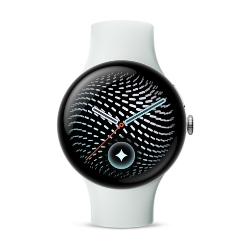 [GOOPIX545BTASLCDGY] Google Pixel Watch 5 45mm Bluetooth Aluminum Silver (Polished Silver) and Fog Grey Sport Band