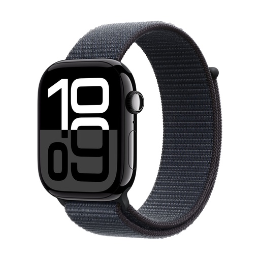 [APWHS10LTE46ABKCDLBK] Apple Watch Series 10 GPS + Cellular 46mm Aluminio Negro (Jet Black) y Correa Deportiva Loop Negra
