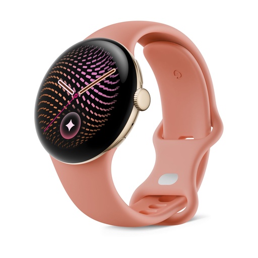 [GOOPIX541BTAGLCDPK] Google Pixel Watch 5 41mm Bluetooth Aluminio Dorado (Champagne Gold) y correa deportiva Rosa (Canyon)
